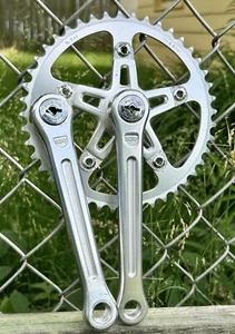 Sugino Maxy Crankset 165 Vintage BMX Crank Old School 44T Chainring Square Taper - Picture 1 of 8