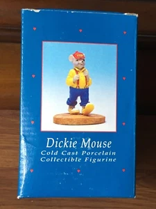 1993 Angie Sinclair Dickie Mouse Porcelain Christmas Figurine NEW IN BOX - Picture 1 of 2