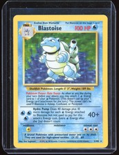 Blastoise Holo 1999 Pokemon Wizards of the Coast 2/102 Base Set Unlimited