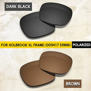 2 Pairs Anti-Scratch POLARIZED Lenses for Oakley Holbrook XL OO9417 59mm, 1.5mm - Picture 1 of 19