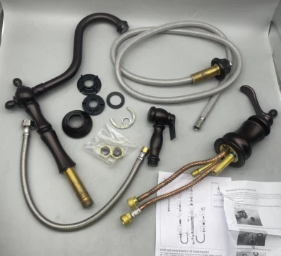 Kingston Latón KS7805TPLBS Grifo de Cocina Amplio Templeton Para PIEZAS *LEER Foto 1 de 4