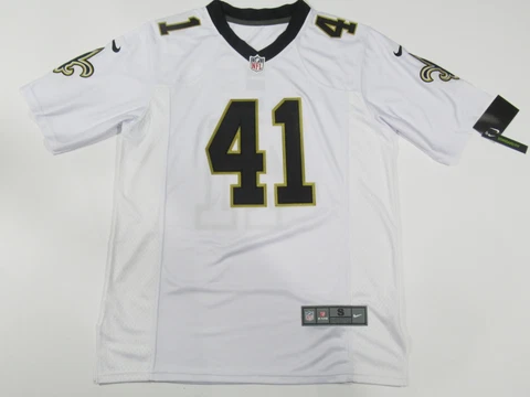 NWT Alvin Kamara #41 New Orleans Saints Limited Game Jersey White Cover