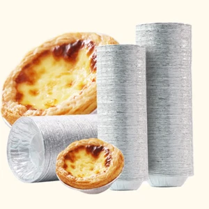 Disposable Aluminum Foil Baking Cookie Muffin Cupcake Egg Tart Mold Baking Cups - Picture 1 of 27