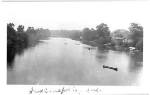 RIVERSIDE AMUSEMENT PARK,WHITE RIVER,INDIANAPOLIS,IN,1921. 4.5"x2.7" PHOTO*X1/2 - Picture 1 of 2