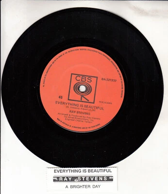 RAY STEVENS Everything is beautiful & A brighter day 7" 45 rpm vinyl record NEW - Image 1 of 2