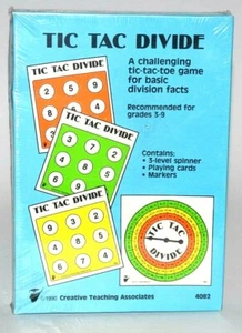 Vintage Tic Tac Divide Board Game Creative Teaching Associates New Sealed 4082 - Picture 1 of 6