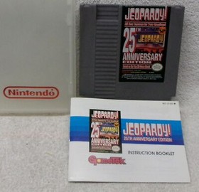 * VTG - NINTENDO - JEOPARDY (25th) - Video GAME - NES - JAPAN - w Box & Booklet