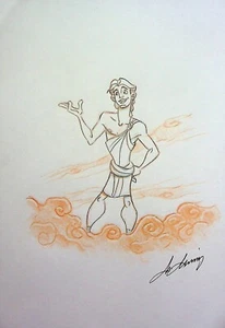 Serie de televisión Hércules 1997 Moisés Macasinag dibujado a mano arte de Disney - Imagen 1 de 2