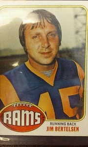 1976 Topps Jim Bertelsen, Rams #493 - Foto 1 di 1