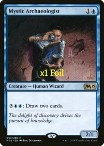 MTG Foil Core Set 2019 M19 Mystic Archaeologist NM - Picture 1 of 1