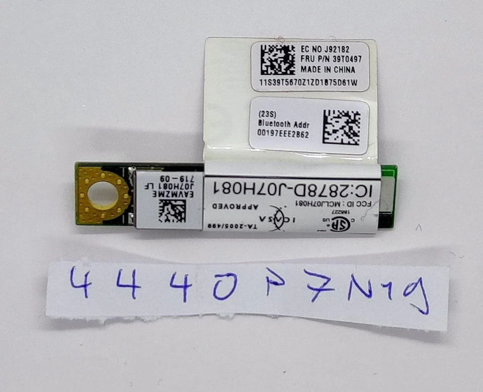 Genuine Lenovo Thinkpad T61 Bluetooth Card 39T0497 - Bild 1 von 1