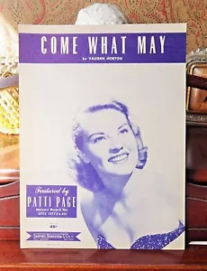 PARTITURAS DE COLECCIÓN - 1951 COME WHAT MAY - POR VAUGHN HORTON - Imagen 1 de 2