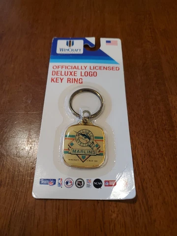 1991 Florida Marlins Baseball MLB Vintage Logo Keychain MADE IN USA Cover