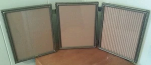 3 marcos de fotos de metal vintage estilo pieza antigua 8x10 adjuntos  - Imagen 1 de 8