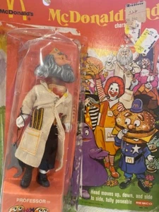 1976 McDonaldland Character Professor Action Figure Doll McDonalds Remco Package - Picture 1 of 7
