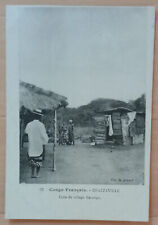 * CONGO * BRAZZAVILLE - coin de village Bacongo 23-02-1927 (haut recoupé)