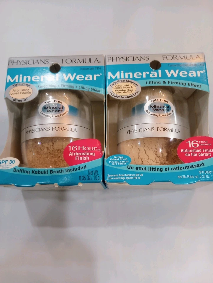 Physicians Formula Mineral Wear Loose Powder , Translucent Light , 0.35 Oz 3 Lot - Image 1 of 2