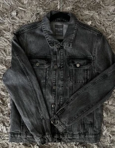 Men’s Grey Denim Jacket - Size Men’s Small - Picture 1 of 7