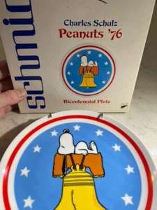 SCHMID 1776 - 1976 PEANUTS Bicentennial Plate SNOOPY by CHARLES SCHULZ 76' - Bild 1 von 12
