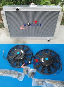 3 Row Aluminum Radiator + Fan For Nissan Datsun 280Z 280ZX Fairlady L6 1975-1983 - Picture 1 of 6