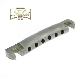 Faber TP-59-NA Alu-Tailpiece Vintage Nickel Aged 3010-2 - Bild 1 von 3