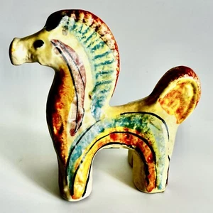 Vintage Italica Ars, Metà Secolo Moderno, Cavallo in Ceramica Italiana - Foto 1 di 6