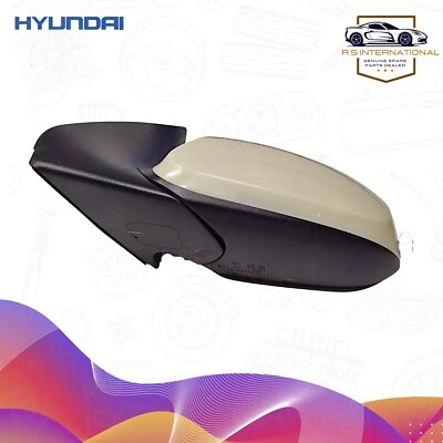 Hyundai rear view outside mirror assy lh for Grand i10 & Aura 2020-22 87610K6060 - Image 1 of 4