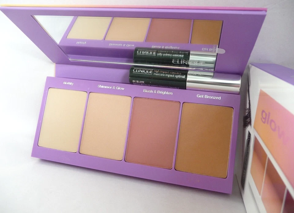 CLINIQUE Glow Palette Stay-Matte Powder Bronzer Blush Highlight BNIB Limited Ed - Image 1 of 1