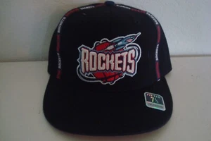 HOUSTON ROCKETS Reebok ANGEPASST GRÖSSE 7 1/4 DEADSTOCK MÜTZE KAPPE VINTAGE B2 - Bild 1 von 2
