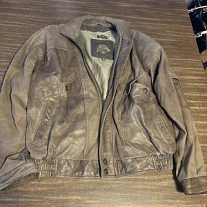 Adventure Bound Originals braune Lederjacke - Flieger Pilot Style Gr. L - Bild 1 von 5