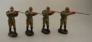 Posten 4 Masse Soldaten stehend mit Gewehr schießend ab/um 1930 (88182) - Picture 1 of 8