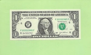 2003A ..UNCIRC $1 F 2222 2985 F .... 2003A $1 F-F SOLID POKER '22222' - Picture 1 of 2