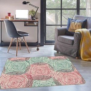 3D Circle Texture ZHUA2665 Game Non Slip Rug Mat Photo Carpet Zoe - Picture 1 of 5