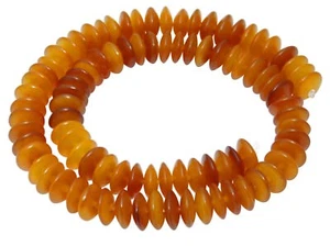 😏 Hornperlen Goldenes Horn Perlen Rondelle / Linsen ca. 12x4 mm Naturperlen 😉 - Picture 1 of 1