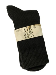 Petani Air Calzini Confezione da 2 Uomo XL 11,5 - 13 Misto Lana Nero - Foto 1 di 4