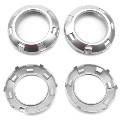 2x Front Fog Light Lamp Cover Silver For Mitsubishi Pajero Montero L200 Triton - Image 1 of 4