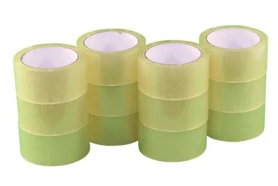 SK-VERPACKUNGEN 12 x Paketklebeband Packband Verpackungsband Klebeband Transparent