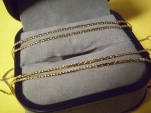 14K Yellow Gold Ladies Link Necklace 1.5 grams 18 1/2 Inch Length - Picture 1 of 3