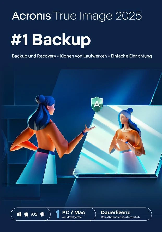 Acronis True Image 2025, 1 Gerät, DAUERLIZENZ, Download - Bild 1 von 1