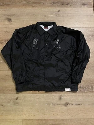 Jaqueta corta-vento Diamond Supply Co. masculina preta tamanho grande - Imagem 1 de 3