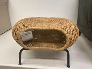 Brand New Ikea GAMLEHULT Footstool with storage, rattan/anthracite,104.343.09 - Picture 1 of 2