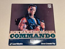 Commando Laserdisc Arnold Schwarzenegger Rae Dawn Chong CBS Fox Extended Tested