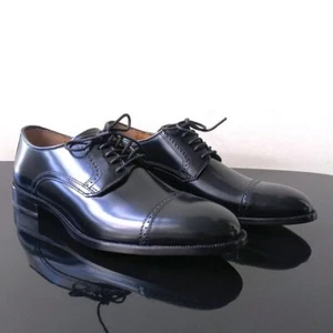 Johnston & Murphy Men's Bradford Cap Toe in Beautiful Black Brush-Off Leather - Picture 1 of 12