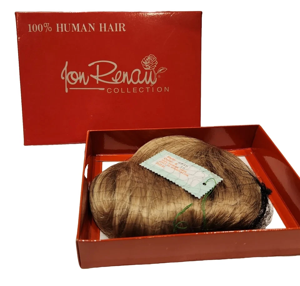 JON RENAU 100% Human Hair Topper Wig Blonde Style# 684B Color# 16 NEW in BOX! - Image 1 of 4