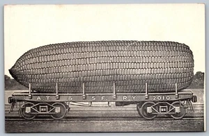 Antike Ähre Übertreibung Postkarte Eisenbahnwagen AT & SF RY 2010 Zug J7 - Bild 1 von 2