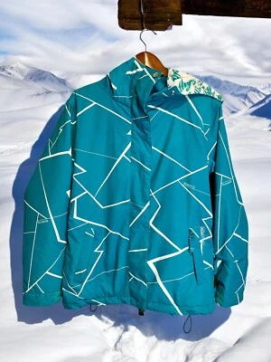 Chaqueta de esquí vintage Billabong Caltyr 8000 mm impermeable verde azulado talla pequeña Foto 1 de 4