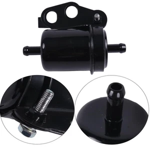 Black Fuel Filter With Bracket For Suzuki DF40 DF50 15410-87J00 5031400 - Picture 1 of 6