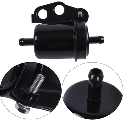 Black Fuel Filter With Bracket For Suzuki DF40 DF50 15410-87J00 5031400 - Image 1 of 4
