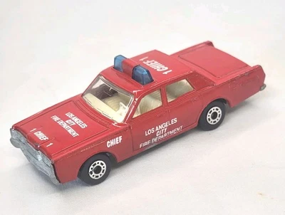 Matchbox Superfast 1959 Mercury Fire Chief 1980 Lesney Los Angeles Department  - Изображение 1 из 4