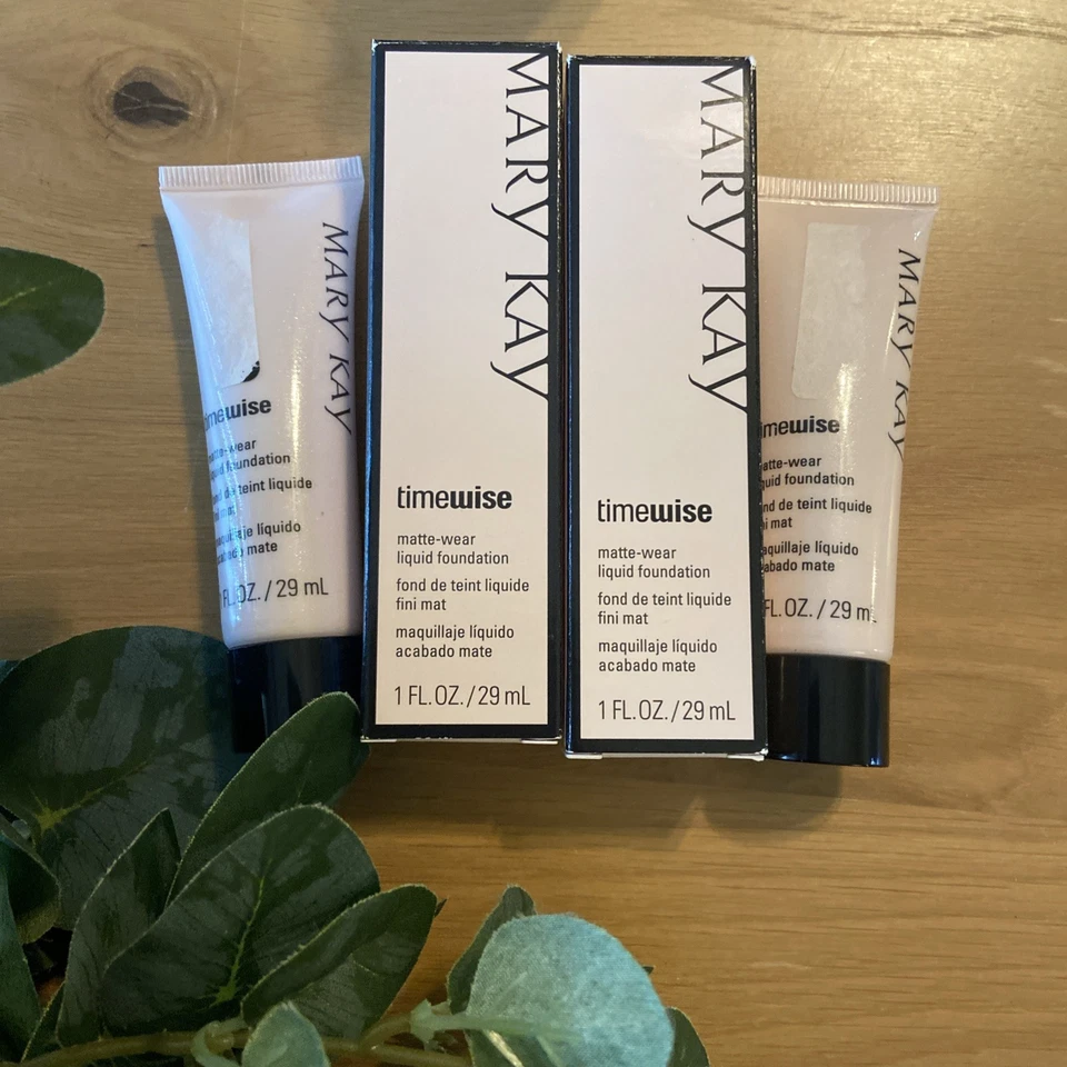 LOT OF 2 🌸 Mary Kay Timewise Ivory 2 Matte-Wear Liquid Foundation 1 Oz - Image 1 of 4